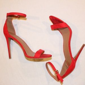 Fiery Red Stiletto Heels by Charlotte Russe